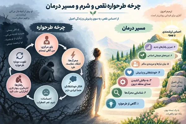 چرا همیشه فکر می&zwnj;کنم کافی نیستم؟ بررسی طرحواره نقص و شرم؛ و درمان